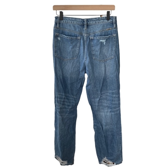 Kancan 90s Distressed Wide Leg Jeans Boyfriend High Waisted - Picture 2 of 11